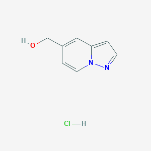 molecular formula C8H9ClN2O B11911392 Pyrazolo[1,5-a]pyridin-5-ylmethanol hydrochloride 