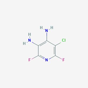 molecular formula C5H4ClF2N3 B11911396 5-Chloro-2,6-difluoropyridine-3,4-diamine CAS No. 405230-92-4