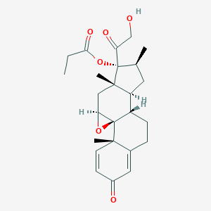 molecular formula C25H32O6 B119114 Betamethasone 9,11-Epoxide 17-Propionate CAS No. 79578-39-5