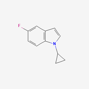 molecular formula C11H10FN B11911464 1-Cyclopropyl-5-fluoro-1H-indole 