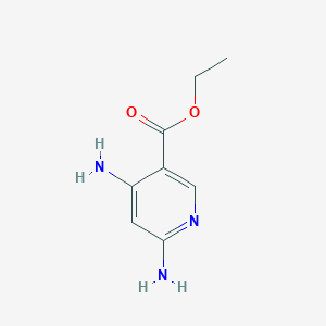 molecular formula C8H11N3O2 B11911477 Ethyl 4,6-diaminonicotinate CAS No. 1378511-09-1
