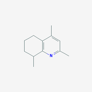 molecular formula C12H17N B11911548 2,4,8-Trimethyl-5,6,7,8-tetrahydroquinoline 