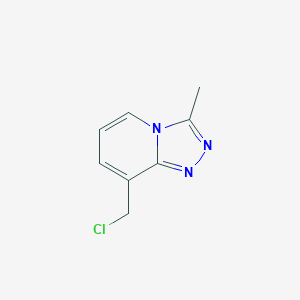 molecular formula C8H8ClN3 B11911571 8-(Chloromethyl)-3-methyl-[1,2,4]triazolo[4,3-a]pyridine 