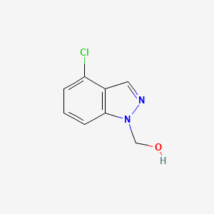 molecular formula C8H7ClN2O B11911599 (4-Chloro-1H-indazol-1-yl)methanol 