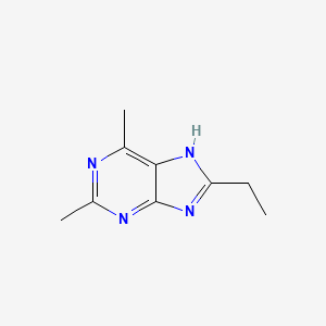 molecular formula C9H12N4 B11911600 8-Ethyl-2,6-dimethyl-1H-purine 