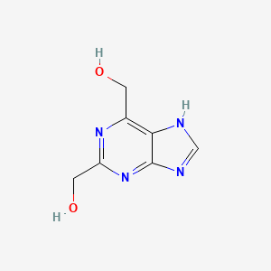 molecular formula C7H8N4O2 B11911651 [2-(hydroxymethyl)-7H-purin-6-yl]methanol CAS No. 917235-60-0