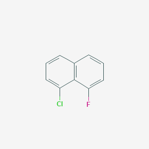 molecular formula C10H6ClF B11911658 1-Chloro-8-fluoronaphthalene 