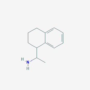 molecular formula C12H17N B11911669 1-(1,2,3,4-Tetrahydronaphthalen-1-yl)ethanamine 