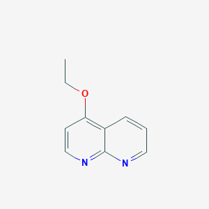 molecular formula C10H10N2O B11911714 4-Ethoxy-1,8-naphthyridine CAS No. 113389-05-2