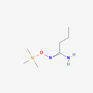 molecular formula C7H18N2OSi B11911773 N'-[(Trimethylsilyl)oxy]butanimidamide CAS No. 53127-78-9