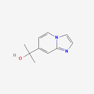 molecular formula C10H12N2O B11911782 2-(Imidazo[1,2-a]pyridin-7-yl)propan-2-ol 