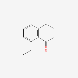 molecular formula C12H14O B11911784 Naphthalenone, 8-ethyl-3,4-dihydro- CAS No. 110432-67-2