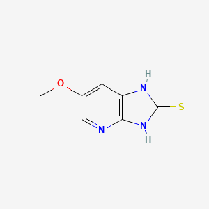 molecular formula C7H7N3OS B11911814 6-Methoxy-1H-imidazo[4,5-b]pyridine-2(3H)-thione 