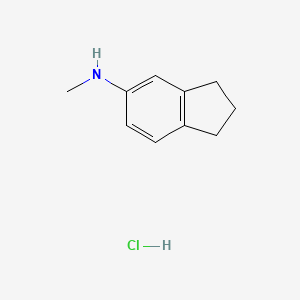 molecular formula C10H14ClN B11911821 N-Methyl-2,3-dihydro-1H-inden-5-amine hydrochloride 