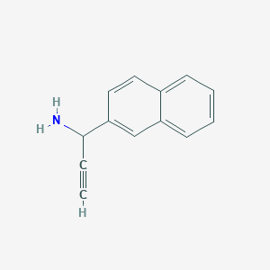 molecular formula C13H11N B11911868 1-(Naphthalen-2-yl)prop-2-yn-1-amine 
