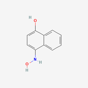 molecular formula C10H9NO2 B11912020 4-(Hydroxyamino)naphthalen-1-ol 