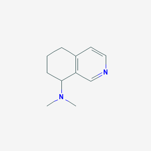 molecular formula C11H16N2 B11912083 N,N-dimethyl-5,6,7,8-tetrahydroisoquinolin-8-amine 