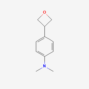 molecular formula C11H15NO B11912095 N,N-Dimethyl-4-(oxetan-3-YL)aniline 