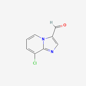 molecular formula C8H5ClN2O B11912111 8-Chloroimidazo[1,2-a]pyridine-3-carbaldehyde 