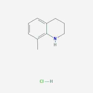 molecular formula C10H14ClN B11912131 8-Methyl-1,2,3,4-tetrahydroquinoline hydrochloride 