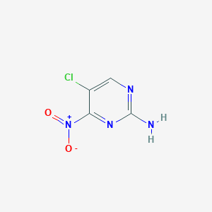 molecular formula C4H3ClN4O2 B11912139 5-Chloro-4-nitropyrimidin-2-amine 