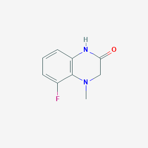 molecular formula C9H9FN2O B11912143 5-Fluoro-4-methyl-3,4-dihydroquinoxalin-2(1H)-one 