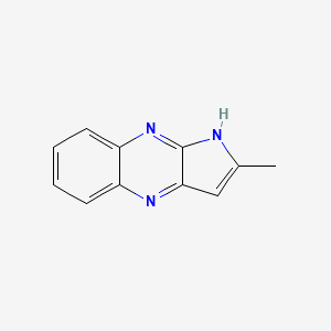 molecular formula C11H9N3 B11912170 2-Methyl-1H-pyrrolo[2,3-B]quinoxaline CAS No. 64802-13-7