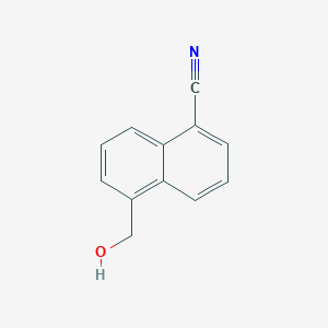 molecular formula C12H9NO B11912234 1-Cyanonaphthalene-5-methanol 