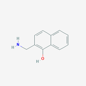 molecular formula C11H11NO B11912312 2-(Aminomethyl)-1-hydroxynaphthalene 
