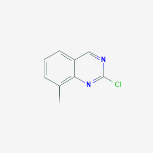 molecular formula C9H7ClN2 B11912324 2-Chloro-8-methylquinazoline 