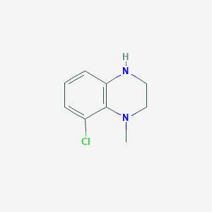 molecular formula C9H11ClN2 B11912329 8-Chloro-1-methyl-1,2,3,4-tetrahydroquinoxaline CAS No. 1367981-56-3