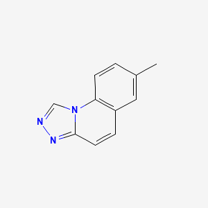 molecular formula C11H9N3 B11912334 7-Methyl-[1,2,4]triazolo[4,3-a]quinoline CAS No. 35359-28-5