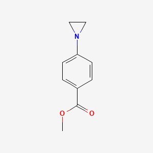 molecular formula C10H11NO2 B11912400 Methyl 4-(aziridin-1-yl)benzoate CAS No. 92613-03-1