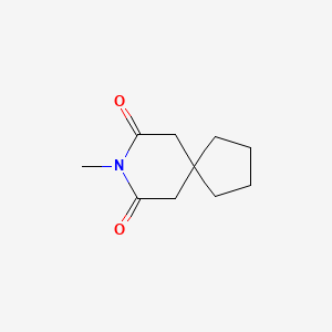 molecular formula C10H15NO2 B11912402 8-Methyl-8-azaspiro[4.5]decane-7,9-dione CAS No. 707-23-3
