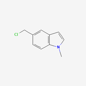 molecular formula C10H10ClN B11912440 5-(Chloromethyl)-1-methyl-1H-indole 