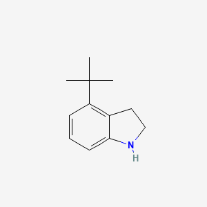molecular formula C12H17N B11912451 4-(tert-Butyl)indoline 