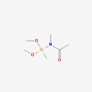 molecular formula C6H15NO3Si B11912457 N-(Dimethoxy(methyl)silyl)-N-methylacetamide 