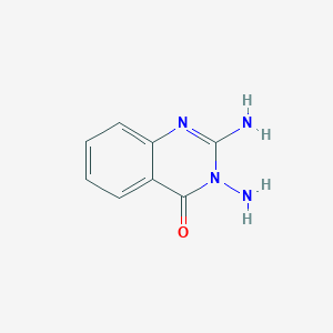 molecular formula C8H8N4O B11912464 2,3-Diaminoquinazolin-4(3H)-one CAS No. 73095-46-2