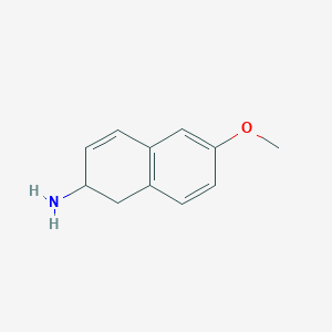 molecular formula C11H13NO B11912526 6-Methoxy-1,2-dihydronaphthalen-2-amine 