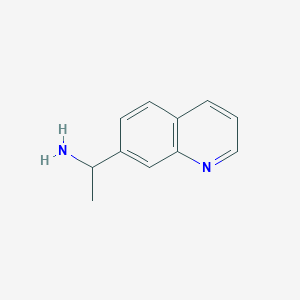 molecular formula C11H12N2 B11912527 1-(Quinolin-7-yl)ethanamine 
