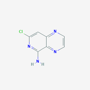 molecular formula C7H5ClN4 B11912540 7-Chloropyrido[3,4-b]pyrazin-5-amine 