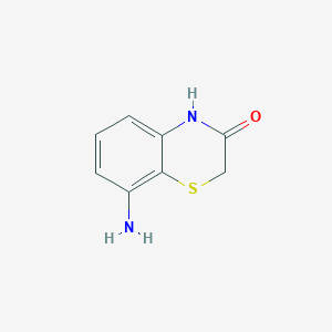 molecular formula C8H8N2OS B11912549 8-Amino-2H-benzo[b][1,4]thiazin-3(4H)-one CAS No. 21762-31-2