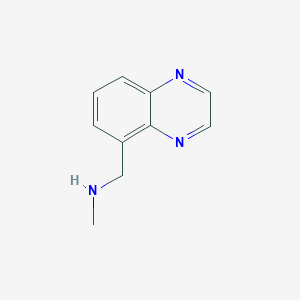 molecular formula C10H11N3 B11912557 N-Methyl-1-(quinoxalin-5-yl)methanamine 