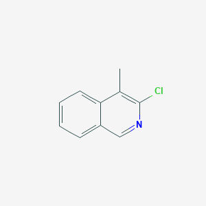 molecular formula C10H8ClN B11912581 3-Chloro-4-methylisoquinoline 