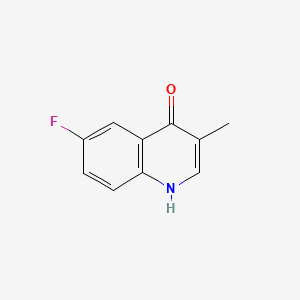 molecular formula C10H8FNO B11912609 6-Fluoro-3-methylquinolin-4-ol CAS No. 442-09-1