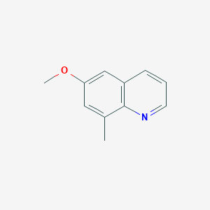 molecular formula C11H11NO B11912616 6-Methoxy-8-methylquinoline 
