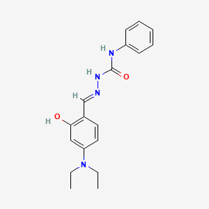 molecular formula C18H22N4O2 B1191271 4-(diethylamino)-2-hydroxybenzaldehyde N-phenylsemicarbazone 