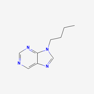 molecular formula C9H12N4 B11912722 9H-Purine, 9-butyl- CAS No. 6943-34-6