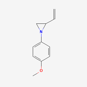 molecular formula C11H13NO B11912746 1-(4-Methoxyphenyl)-2-vinylaziridine CAS No. 620622-25-5