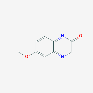 molecular formula C9H8N2O2 B11912754 2(1H)-Quinoxalinone, 6-methoxy- 